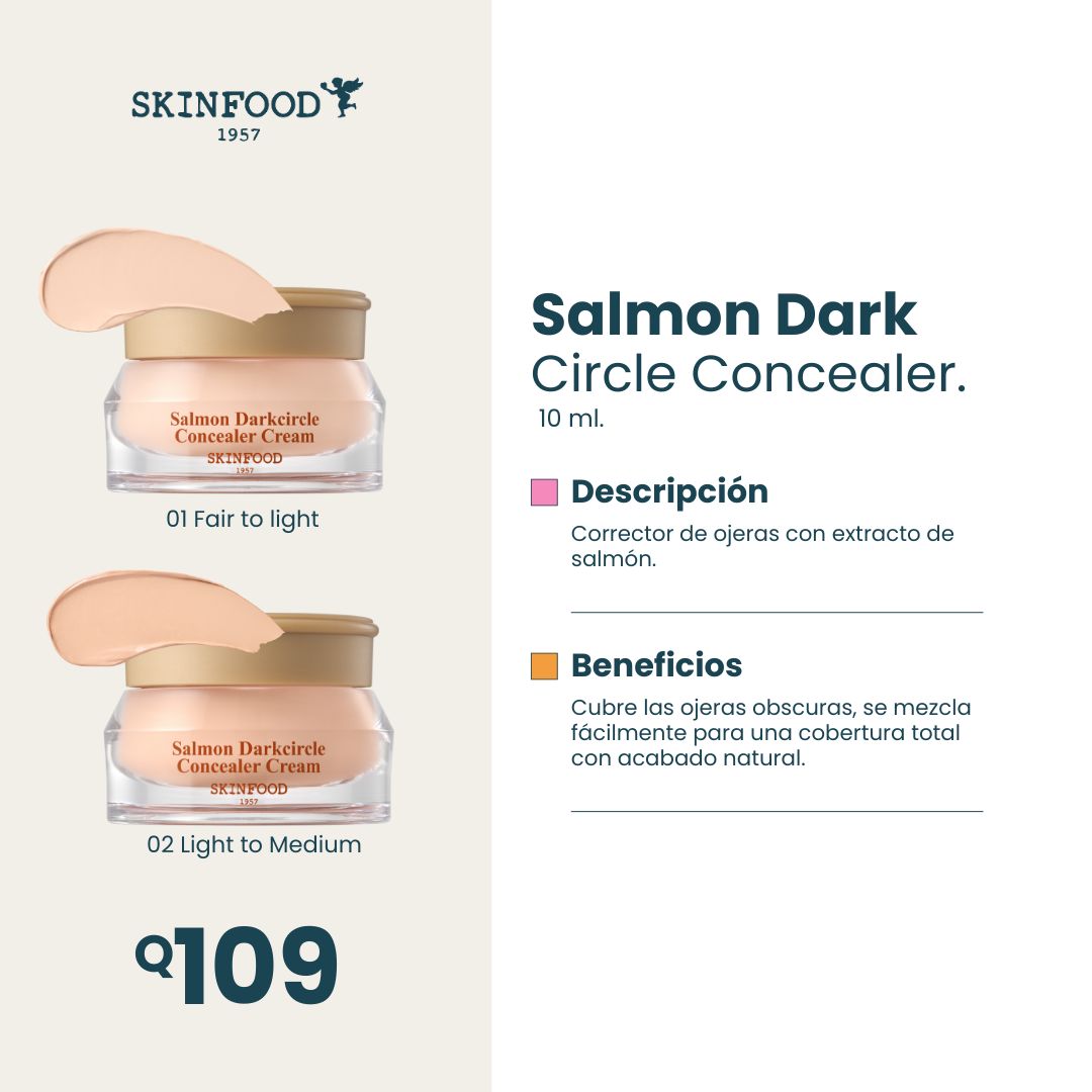 SALMON DARK CIRCLE CONCEALER CREAM - Imagen 2